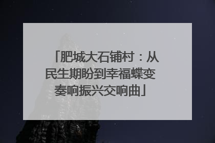 肥城大石铺村：从民生期盼到幸福蝶变奏响振兴交响曲