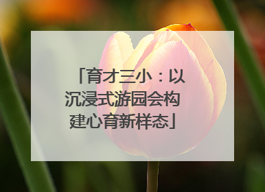 育才三小：以沉浸式游园会构建心育新样态