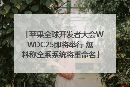 苹果全球开发者大会WWDC25即将举行 爆料称全系系统将重命名