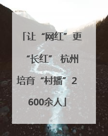 让“网红”更“长红” 杭州培育“村播”2600余人