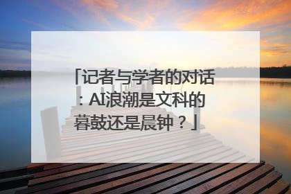 记者与学者的对话：AI浪潮是文科的暮鼓还是晨钟？