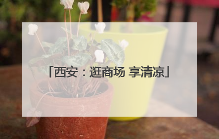 西安：逛商场 享清凉