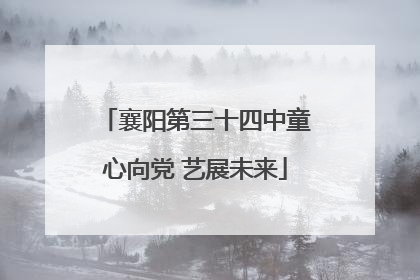 襄阳第三十四中童心向党 艺展未来