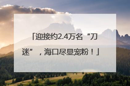 迎接约2.4万名“刀迷”，海口尽显宠粉！