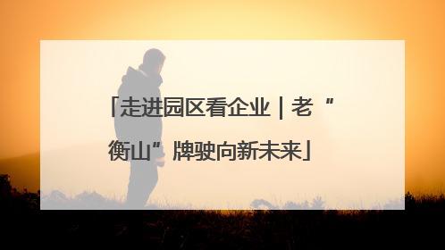 走进园区看企业｜老“衡山”牌驶向新未来