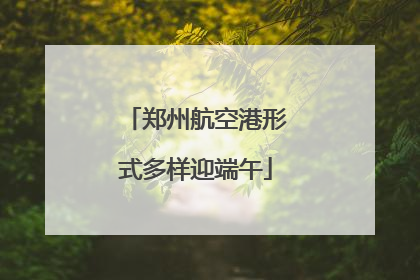 郑州航空港形式多样迎端午