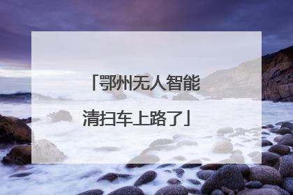 鄂州无人智能清扫车上路了