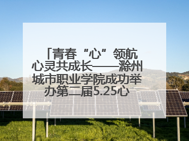 青春“心”领航 心灵共成长——滁州城市职业学院成功举办第二届5.25心理嘉年华活动