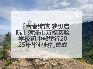 青春绽放 梦想启航丨菏泽市万福实验学校初中部举行2025年毕业典礼暨成长礼赞活动