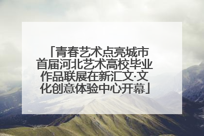 青春艺术点亮城市 首届河北艺术高校毕业作品联展在新汇文·文化创意体验中心开幕