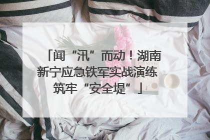 闻“汛”而动！湖南新宁应急铁军实战演练筑牢“安全堤”