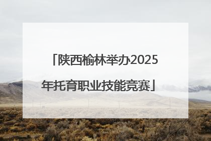 陕西榆林举办2025年托育职业技能竞赛