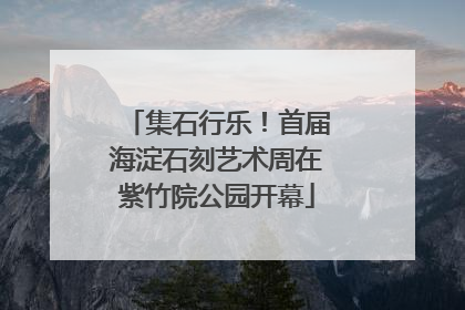 集石行乐！首届海淀石刻艺术周在紫竹院公园开幕