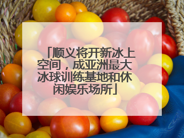 顺义将开新冰上空间，成亚洲最大冰球训练基地和休闲娱乐场所