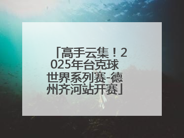 高手云集！2025年台克球世界系列赛-德州齐河站开赛