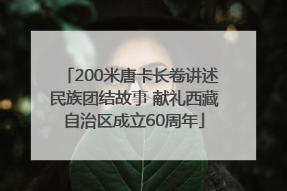 200米唐卡长卷讲述民族团结故事 献礼西藏自治区成立60周年