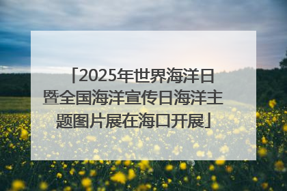 2025年世界海洋日暨全国海洋宣传日海洋主题图片展在海口开展