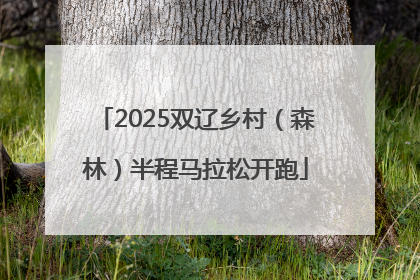 2025双辽乡村（森林）半程马拉松开跑