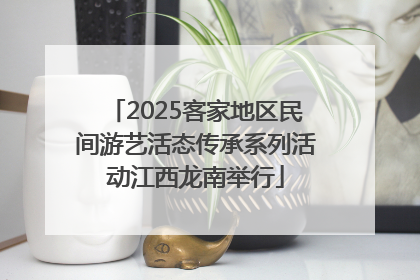 2025客家地区民间游艺活态传承系列活动江西龙南举行