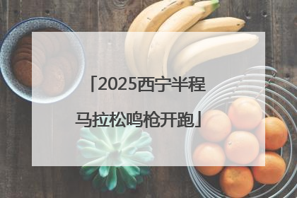 2025西宁半程马拉松鸣枪开跑