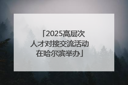 2025高层次人才对接交流活动在哈尔滨举办