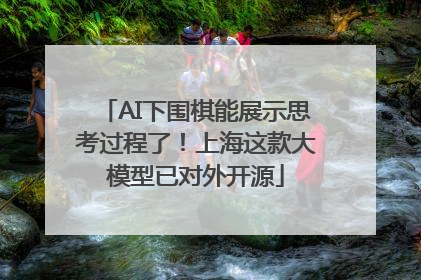 AI下围棋能展示思考过程了！上海这款大模型已对外开源